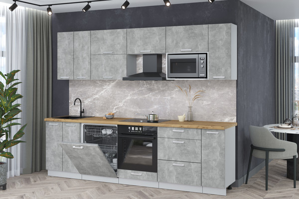 Кухонный гарнитур Интерлиния Мила Лайт 2.7-ПМ2