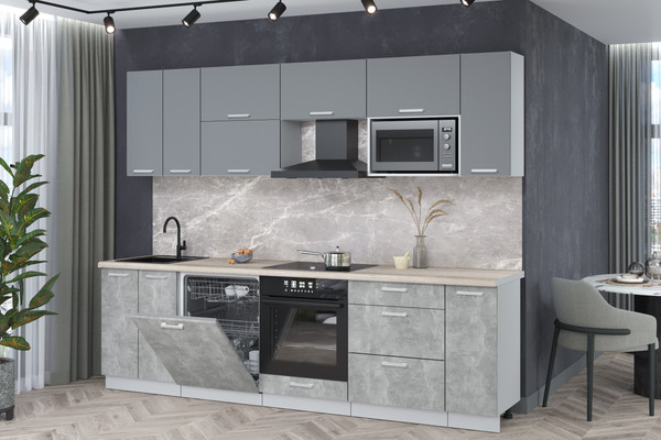 Кухонный гарнитур Интерлиния Мила Лайт 2.7-ПМ2