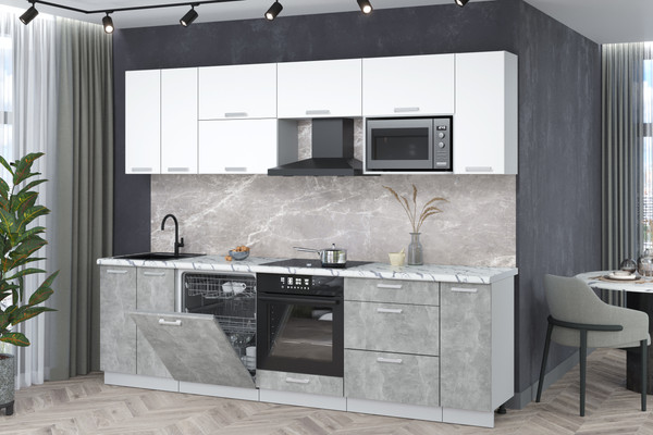 Кухонный гарнитур Интерлиния Мила Лайт 2.7-ПМ2