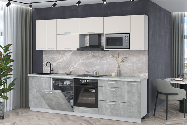 Кухонный гарнитур Интерлиния Мила Лайт 2.7-ПМ2