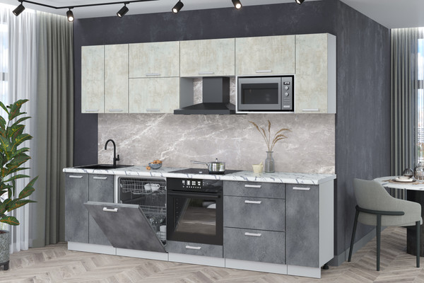 Кухонный гарнитур Интерлиния Мила Лайт 2.7-ПМ2