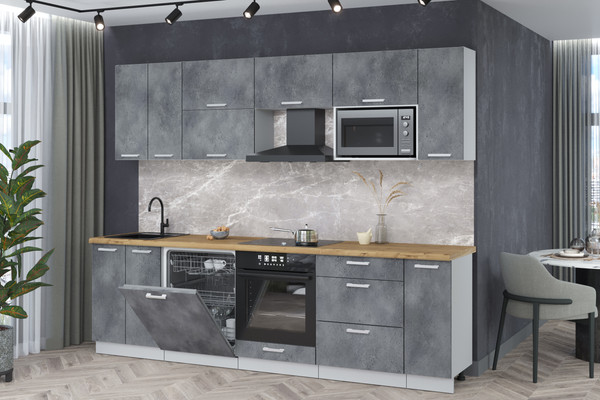 Кухонный гарнитур Интерлиния Мила Лайт 2.7-ПМ2