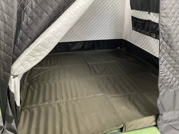 Палатка-баня MORZH 1 окно с полом и печью (черный)