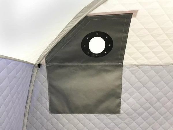 Палатка-баня MORZH 1 окно с полом и печью (черный)