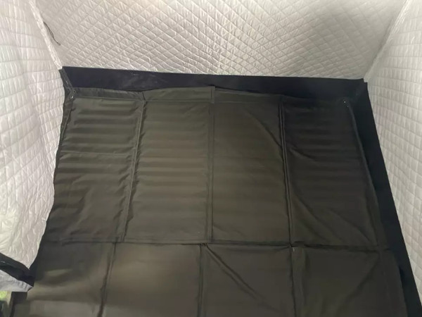 Палатка-баня MORZH 1 окно с полом и печью (черный)