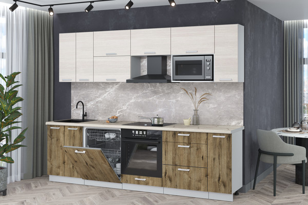 Кухонный гарнитур Интерлиния Мила Лайт 2.7-ПМ2