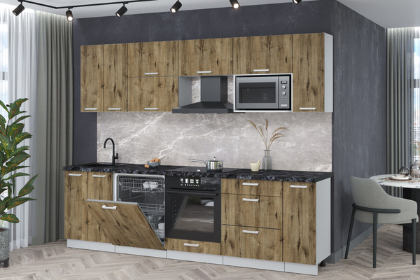 Кухонный гарнитур Интерлиния Мила Лайт 2.7-ПМ2