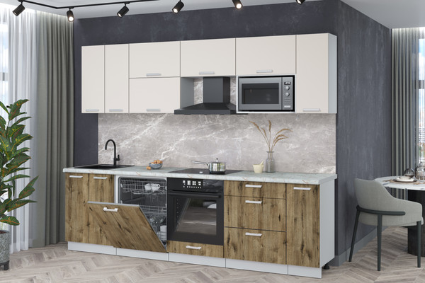 Кухонный гарнитур Интерлиния Мила Лайт 2.7-ПМ2