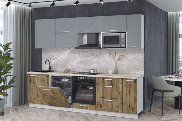 Кухонный гарнитур Интерлиния Мила Лайт 2.7-ПМ2