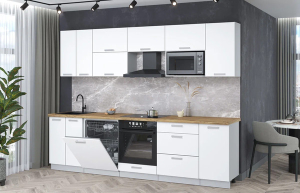 Кухонный гарнитур Интерлиния Мила Лайт 2.8-ПМ2