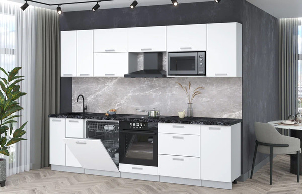 Кухонный гарнитур Интерлиния Мила Лайт 2.8-ПМ2