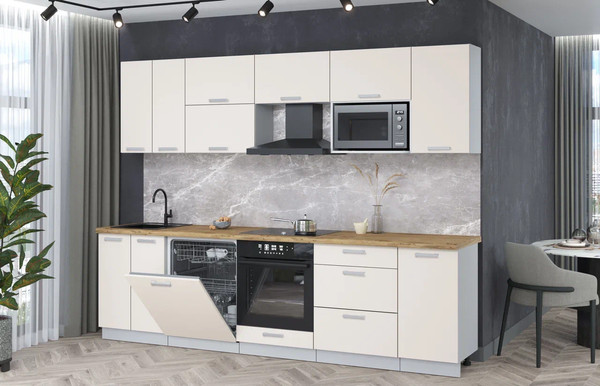 Кухонный гарнитур Интерлиния Мила Лайт 2.8-ПМ2