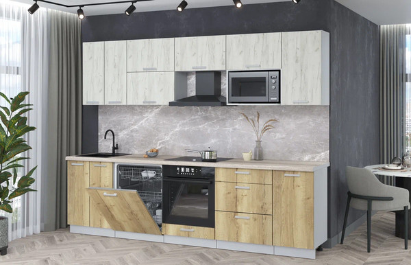 Кухонный гарнитур Интерлиния Мила Лайт 2.8-ПМ2