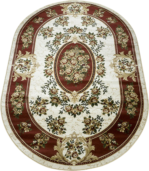 Ковер Белка Акварель 20611 22123 Овал - фото