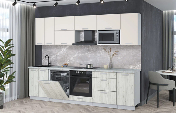 Кухонный гарнитур Интерлиния Мила Лайт 2.8-ПМ2