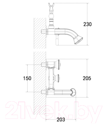 Смеситель LEMARK Jasmine LM6612ORB