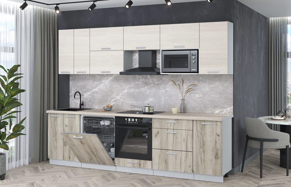 Кухонный гарнитур Интерлиния Мила Лайт 2.8-ПМ2