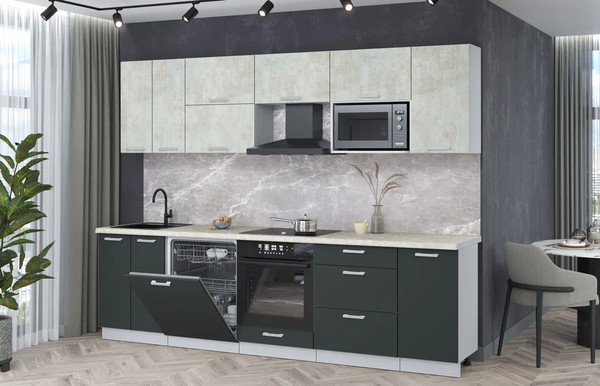 Кухонный гарнитур Интерлиния Мила Лайт 2.8-ПМ2