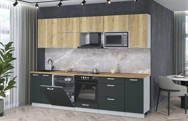 Кухонный гарнитур Интерлиния Мила Лайт 2.8-ПМ2