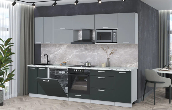 Кухонный гарнитур Интерлиния Мила Лайт 2.8-ПМ2