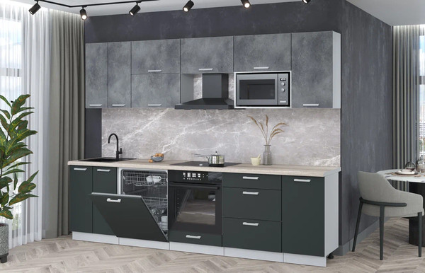 Кухонный гарнитур Интерлиния Мила Лайт 2.8-ПМ2