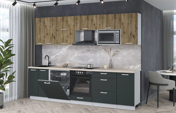 Кухонный гарнитур Интерлиния Мила Лайт 2.8-ПМ2