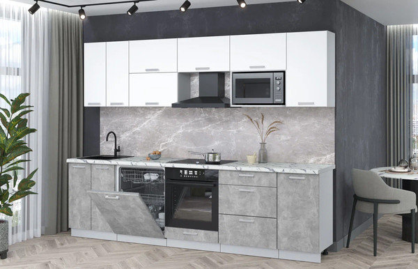 Кухонный гарнитур Интерлиния Мила Лайт 2.8-ПМ2