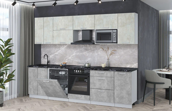 Кухонный гарнитур Интерлиния Мила Лайт 2.8-ПМ2