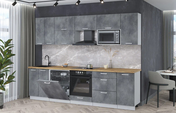 Кухонный гарнитур Интерлиния Мила Лайт 2.8-ПМ2