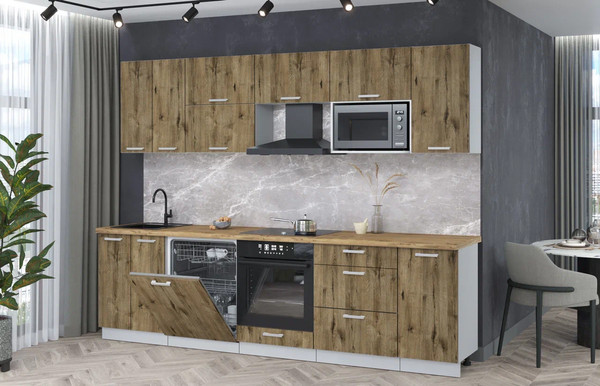 Кухонный гарнитур Интерлиния Мила Лайт 2.8-ПМ2