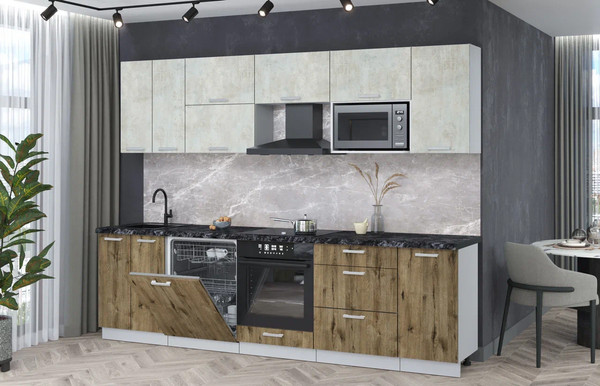 Кухонный гарнитур Интерлиния Мила Лайт 2.8-ПМ2