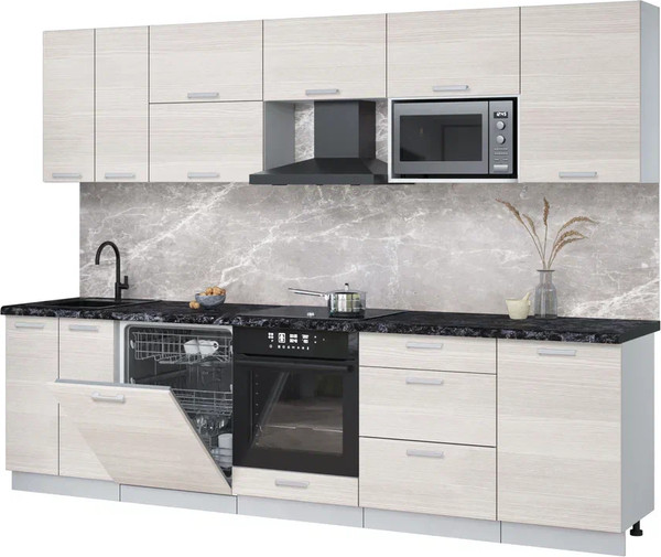 Кухонный гарнитур Интерлиния Мила Лайт 2.9-ПМ2 - фото