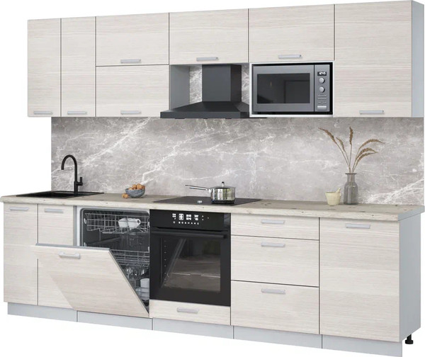 Кухонный гарнитур Интерлиния Мила Лайт 2.9-ПМ2 - фото