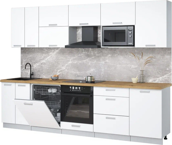 Кухонный гарнитур Интерлиния Мила Лайт 2.9-ПМ2 - фото