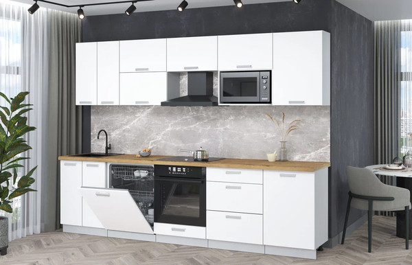 Кухонный гарнитур Интерлиния Мила Лайт 2.9-ПМ2