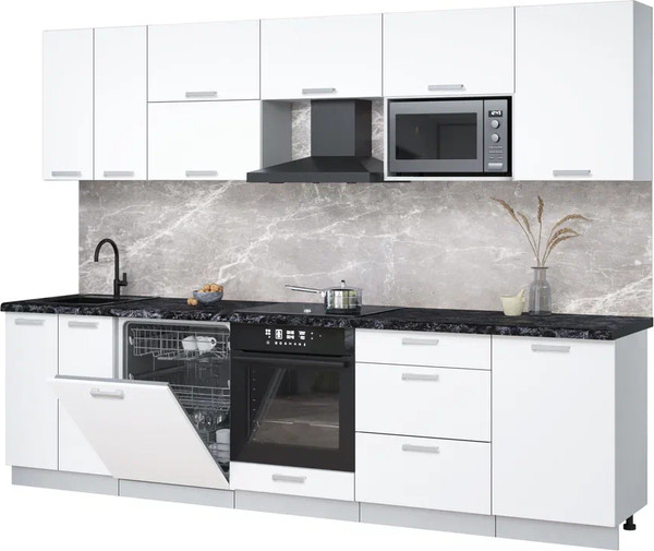 Кухонный гарнитур Интерлиния Мила Лайт 2.9-ПМ2 - фото