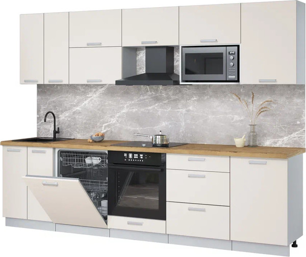 Кухонный гарнитур Интерлиния Мила Лайт 2.9-ПМ2 - фото