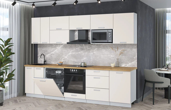 Кухонный гарнитур Интерлиния Мила Лайт 2.9-ПМ2