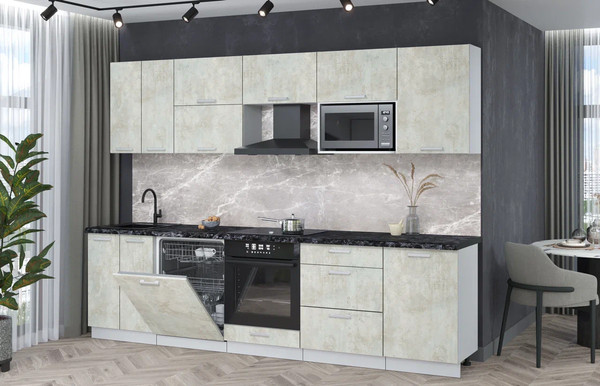 Кухонный гарнитур Интерлиния Мила Лайт 2.9-ПМ2