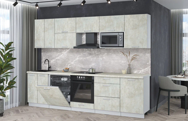 Кухонный гарнитур Интерлиния Мила Лайт 2.9-ПМ2