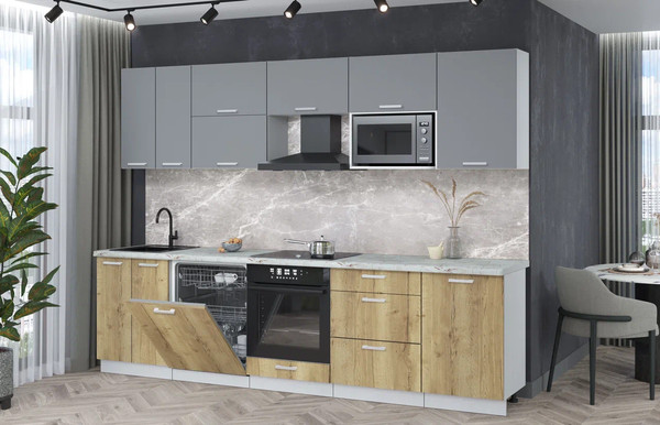 Кухонный гарнитур Интерлиния Мила Лайт 2.9-ПМ2