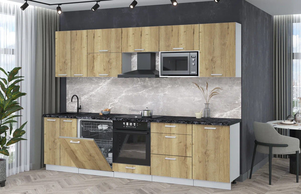 Кухонный гарнитур Интерлиния Мила Лайт 2.9-ПМ2