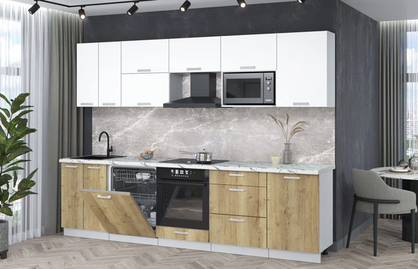 Кухонный гарнитур Интерлиния Мила Лайт 2.9-ПМ2