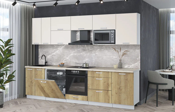 Кухонный гарнитур Интерлиния Мила Лайт 2.9-ПМ2