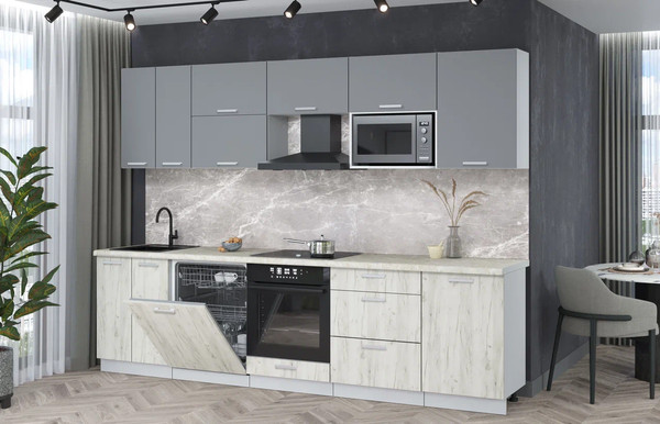 Кухонный гарнитур Интерлиния Мила Лайт 2.9-ПМ2