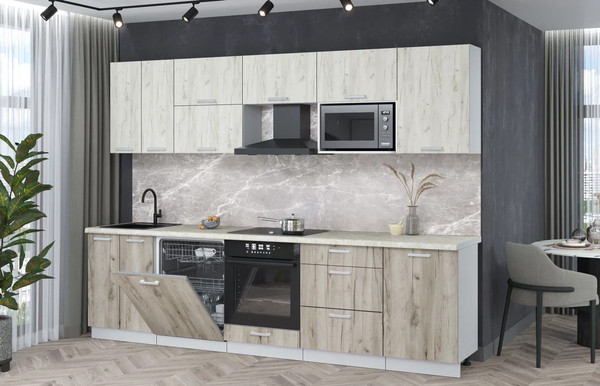 Кухонный гарнитур Интерлиния Мила Лайт 2.9-ПМ2