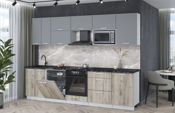 Кухонный гарнитур Интерлиния Мила Лайт 2.9-ПМ2