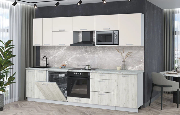 Кухонный гарнитур Интерлиния Мила Лайт 2.9-ПМ2