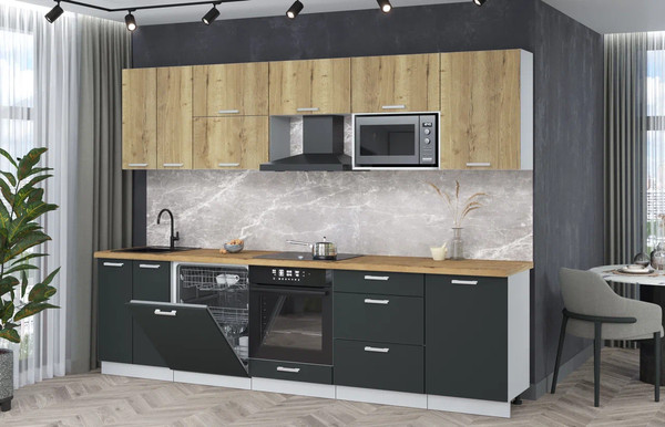 Кухонный гарнитур Интерлиния Мила Лайт 2.9-ПМ2