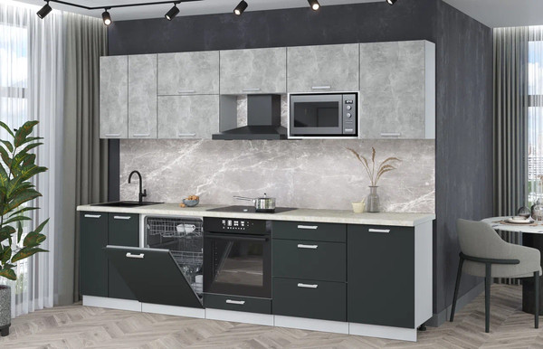 Кухонный гарнитур Интерлиния Мила Лайт 2.9-ПМ2